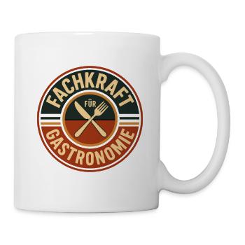 Logo du spécialiste de la gastronomie - Mug blanc - blanc - Droite