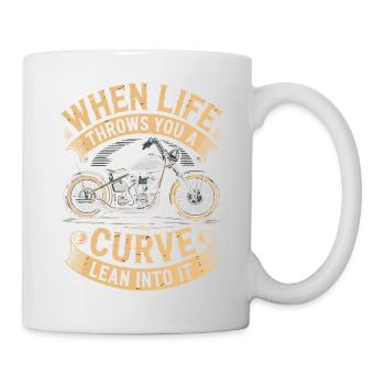 Quand la vie vous réserve des surprises – Biker Design - Mug blanc - blanc - Droite