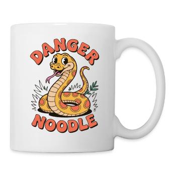 Danger Noodle – Lustiges Schlangen Design - Tasse - Weiß - Rechts