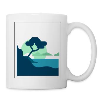 Mountain Landscape at Sunset - Mug - white - Right