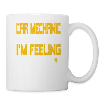 Funny Car Mechanic Joke Fix Only One When Crazy - Tasse - Weiß - Rechts