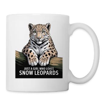 Just A Girl Who Loves Snow Leopards - Mug - white - Right