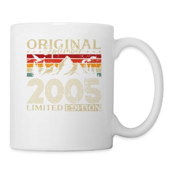 20th Birthday Vintage September Vintage 2005 - Mug - white - Right