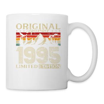 30ème Anniversaire Millésime Septembre Millésime 1995 - Mug blanc - blanc - Droite