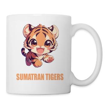 Sumatra-Tiger - Tasse - Weiß - Rechts