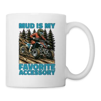 Mud Racing Mud est mon accessoire préféré Motorsport - Mug blanc - blanc - Droite