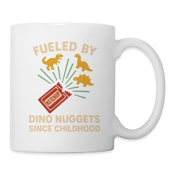 Dino Nuggets Nostalgie Drôle Snack Dinosaure - Mug blanc - blanc - Droite