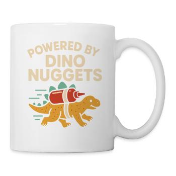 Dino Nuggets Nostalgie Drôle Snack Dinosaure - Mug blanc - blanc - Droite