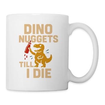 Dino Nuggets Nostalgie Drôle Snack Dinosaure - Mug blanc - blanc - Droite