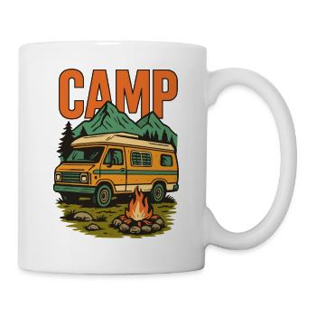 Camp Adventure Van Lustiges Camping - Mug blanc - blanc - Droite