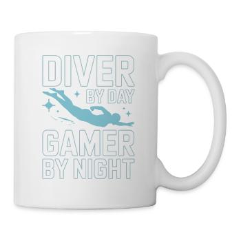 Kunstspringen Turmspringer Sprungbrett - Tasse - Weiß - Rechts