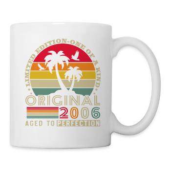 20 Jahre 2006 Vintage Retro Jubiläum - Tasse - Weiß - Rechts