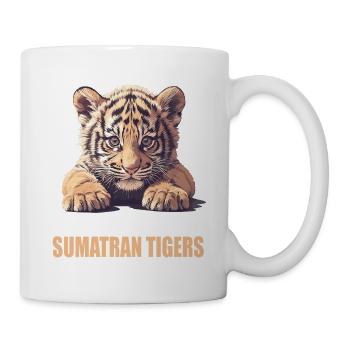 Sumatra-Tiger - Tasse - Weiß - Rechts