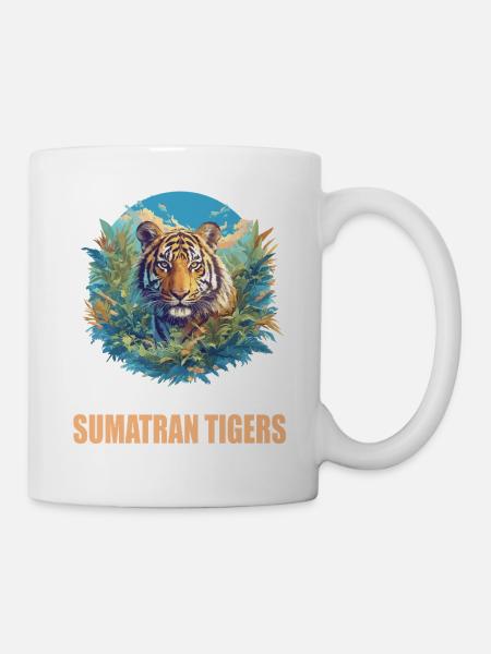 Sumatra-Tiger - Tasse - Weiß