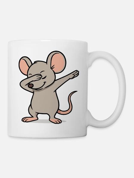 maus-dabbing - Tasse - Weiß