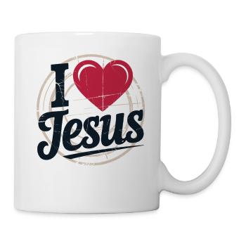 Cœur Jésus Symbole Expression - Mug blanc - blanc - Droite