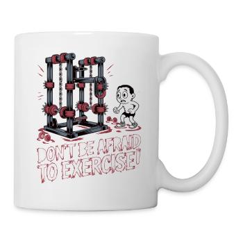 Conception de motivation de remise en forme intrépide - Mug blanc - blanc - Droite