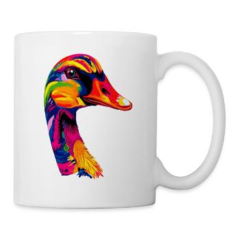 Gans Süße Gänseküken Gans Küken Ente Kleine Gänse - Tasse - Weiß - Rechts