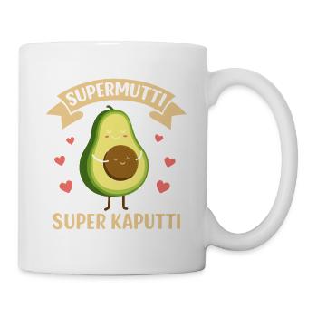 Grossesse SUPER MAMAN SUPER CASSÉ Drôle - Mug blanc - blanc - Droite
