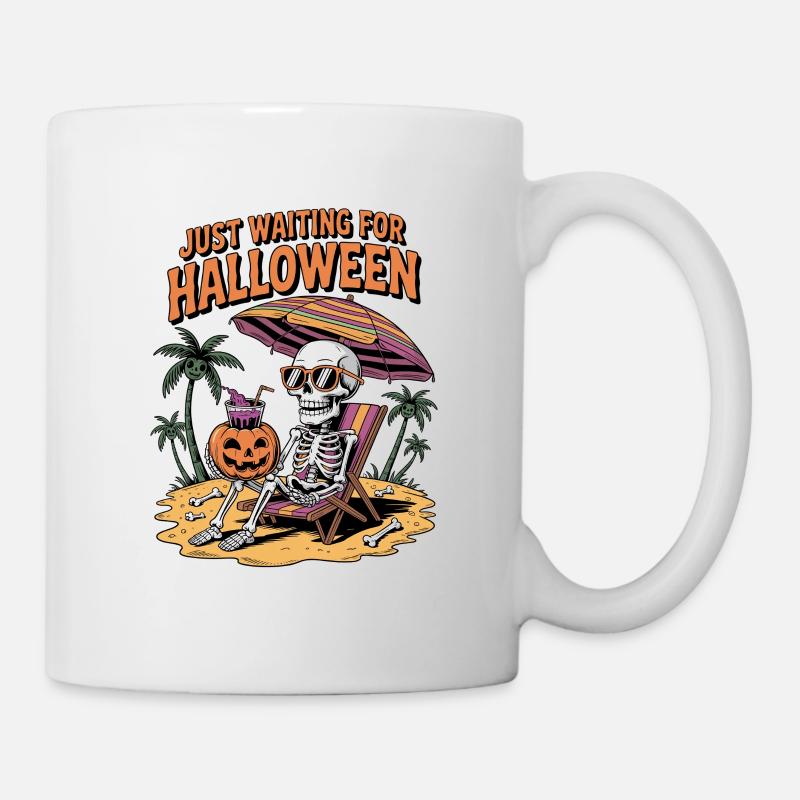 Spooky Summer Skeleton Just Waiting For Halloween - Mug - white