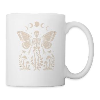 Fée squelette gothique avec phases de lune - Mug blanc - blanc - Droite