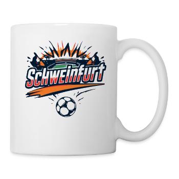 Schweinfurt Fußball Fan-Design - Tasse - Weiß - Rechts