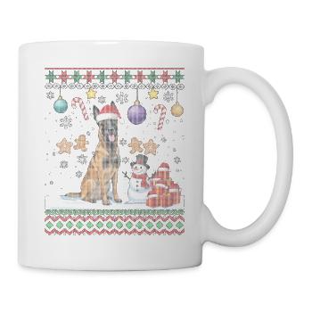 Santa Ugly Christmas Süße Katzen - Tasse - Weiß - Rechts