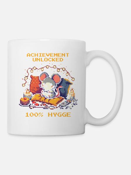 Erfolg freigeschaltet: 100% Hygge - Tasse - Weiß