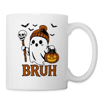 Bouillon fantôme, Costume de fête d’Halloween - Citrouille - Mug blanc - blanc - Droite