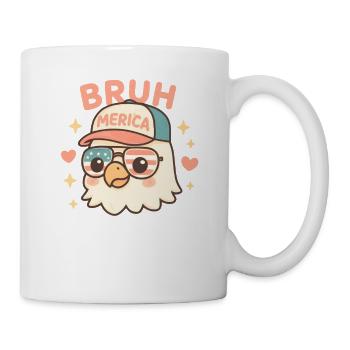 Bruh 4 juillet Eagle Kids Teen 4 juillet Bruh - Mug blanc - blanc - Droite