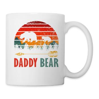 Daddy Bear Wild Forest Sunset Design - Mug - white - Right