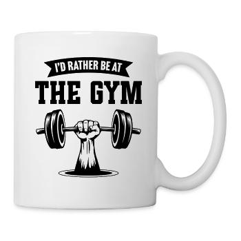 I'd rather be at the gym - Mug - white - Right