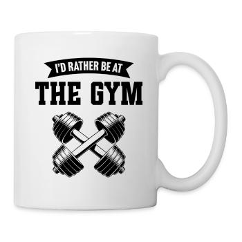 I'd rather be at the gym - Mug - white - Right