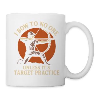Je ne m’incline devant personne drôle - Mug blanc - blanc - Droite