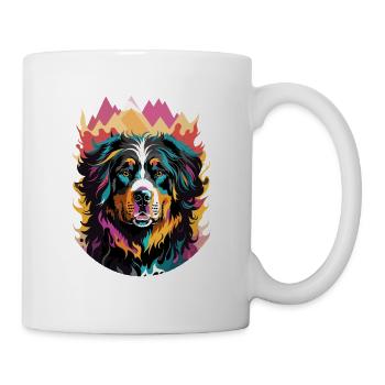 Bernese Mountain Dog Cute Love Dogs and Colors - Mug - white - Right