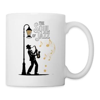 Soul of Jazz Street Art Design - Tasse - Weiß - Rechts