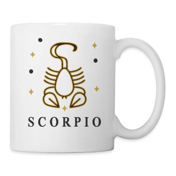 Zodiaque Scorpion avec les étoiles - Mug blanc - blanc - Droite