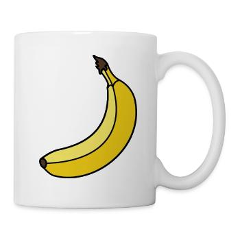 Banane Fruit Banane Tenue Fruit Banane Carnaval - Mug blanc - blanc - Droite