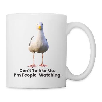 Conception humoristique de t-shirt Seagull Phrase - Mug blanc - blanc - Droite