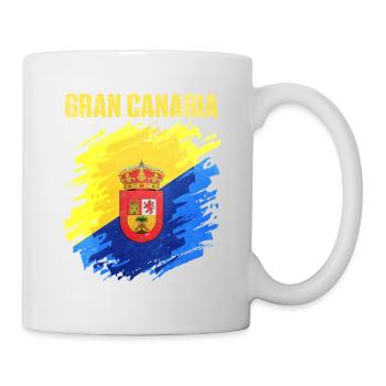 Puissant écusson du club de Gran Canaria - Mug blanc - blanc - Droite