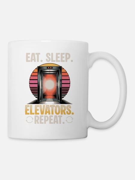 Elevator toddler & kids - Tasse - Weiß