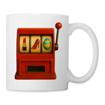 Bandit manchot avec accessoires - Mug blanc - blanc - Droite