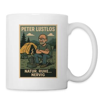Peter Listless Nature Camping Design - Mug - white - Right