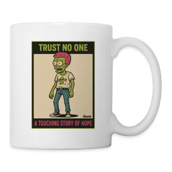 Ne faites confiance à personne Zombie Rebel Design - Mug blanc - blanc - Droite