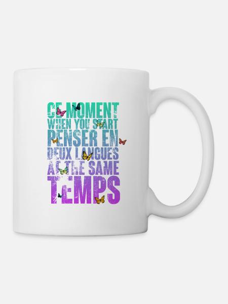 COOLER SPRUCH FÜR MEHRSPRACHLER, INTERNATIONAL - Tasse - Weiß
