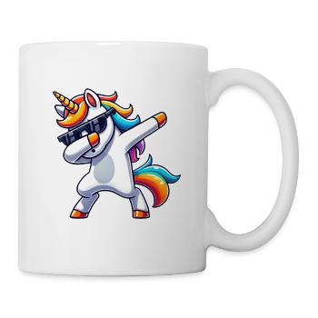 Dab Unicorn Dabbing Unicorns Unicorn Girl - Mug - white - Right