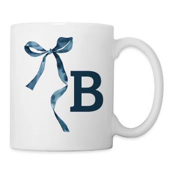 Monogramm b Geschenkidee - Tasse - Weiß - Rechts