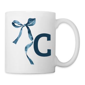 Monogram c Geschenkidee - Tasse - Weiß - Rechts