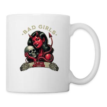 Les mauvaises filles ont meilleur goût que les filles tatouées B - Mug blanc - blanc - Droite