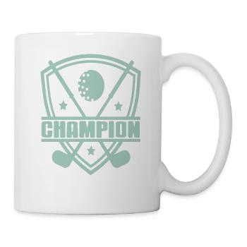 Badge de champion de golf pour les rois du swing compétitif - Mug blanc - blanc - Droite